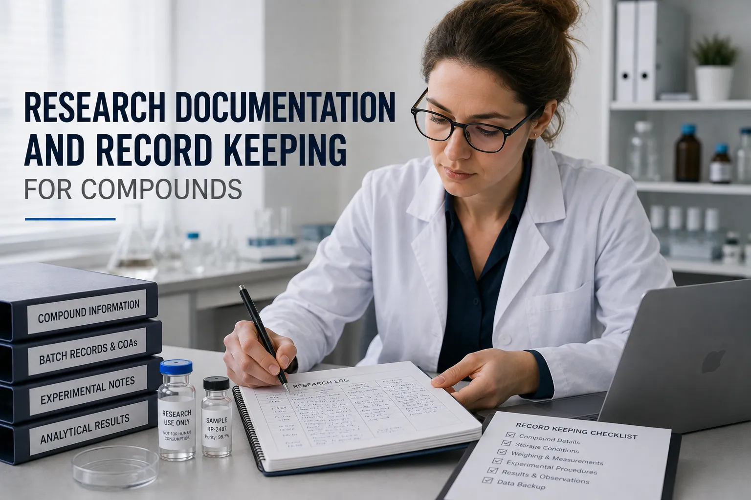 Research Documentation and Record Keeping for Compounds