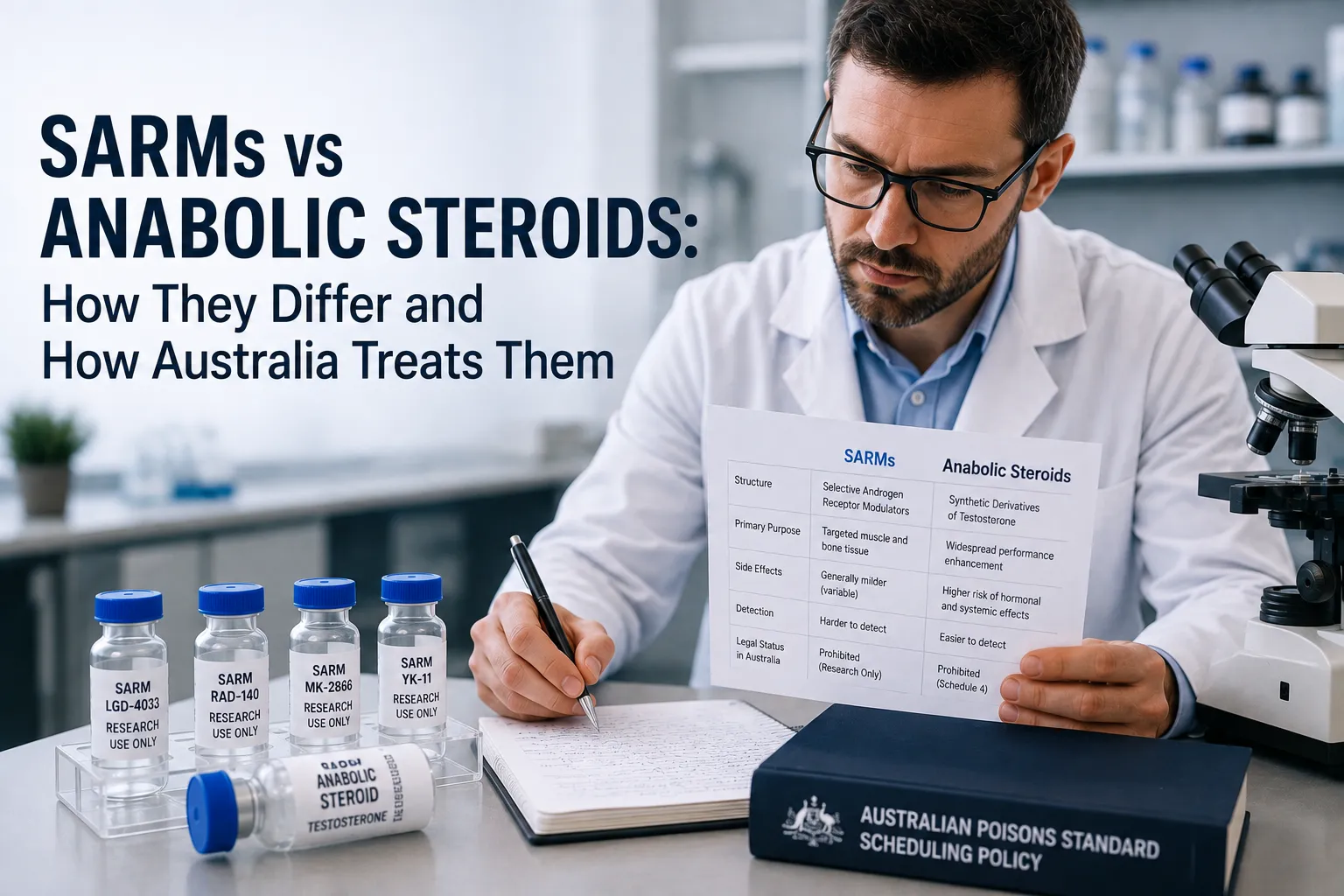 SARMs vs Anabolic Steroids