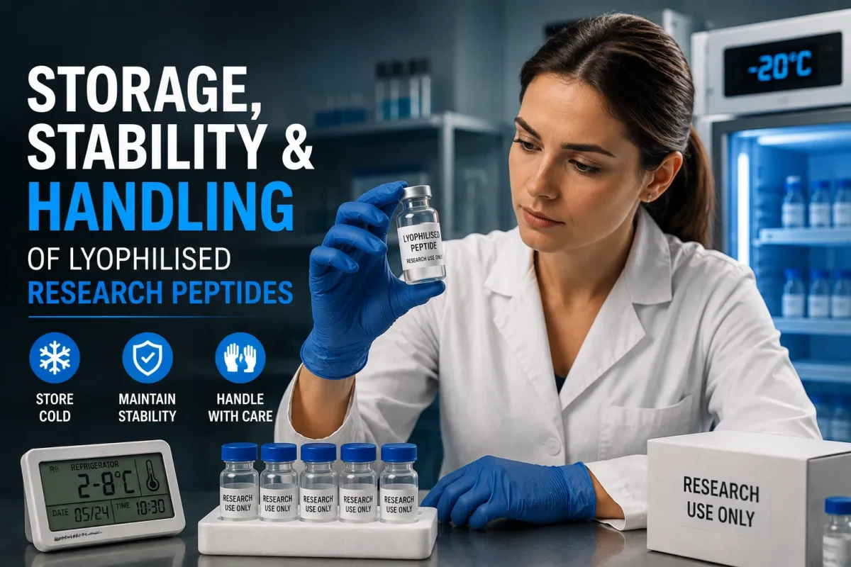 Storage, Stability and Handling of Lyophilised Research Peptides