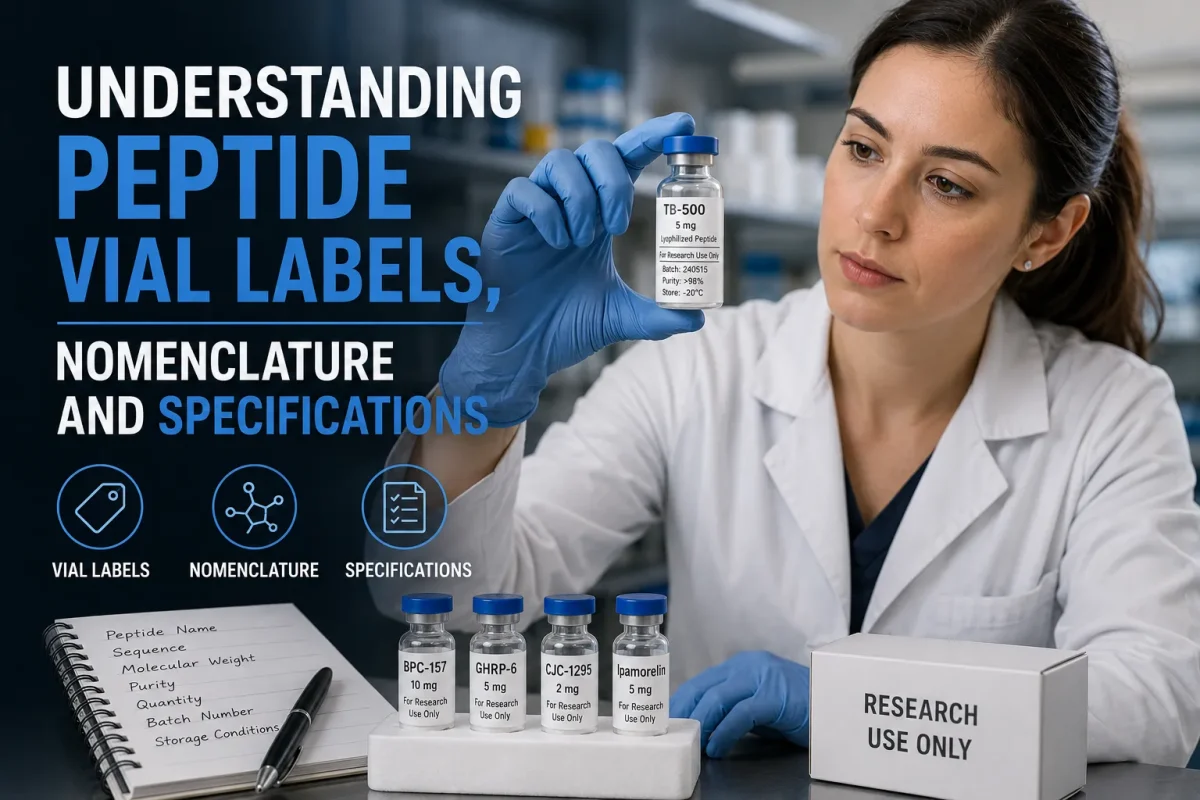 Understanding Peptide Vial Labels, Nomenclature and Specifications